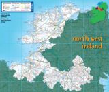 North West Ireland map